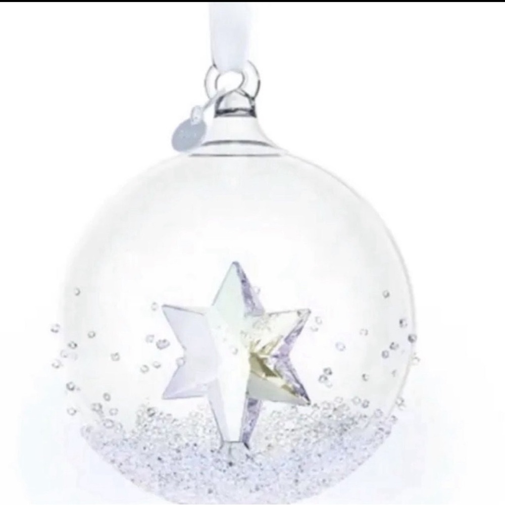 Swarovski Christmas Ball 2014 With Star Inside Crystal Ornament